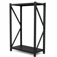 Estantería Metálica de Fácil Encastre Acero Prontometal Negro 2 x 1 x 0.60 Mts 600Kgs